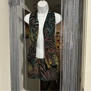 zebra print deep plunge mini dress